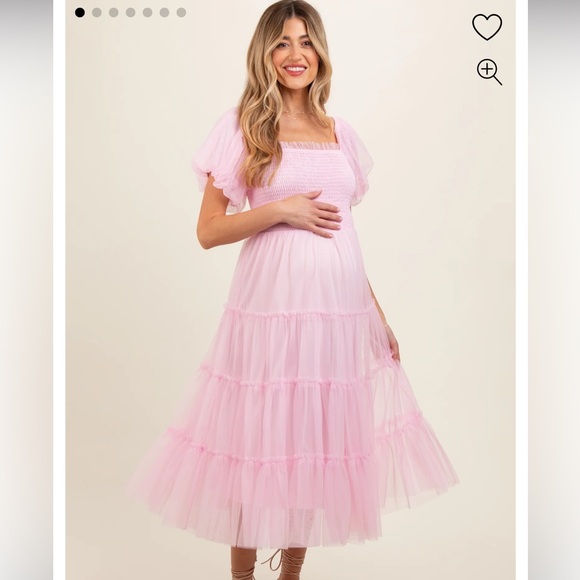 Pinkblush Dresses & Skirts - Pinkblush Light Pink Maternity Midi Dress